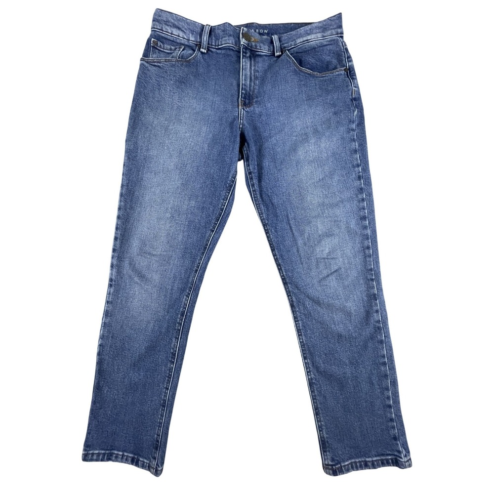 Mott & Bow Jeans Mens 30x28 Blue Boyfriend Medium Wash Stretch Denim